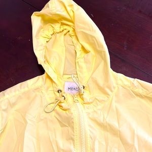 J Crew Lemon Yellow Windbreaker AM